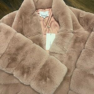 Heartloom Blush Faux Fur Coat